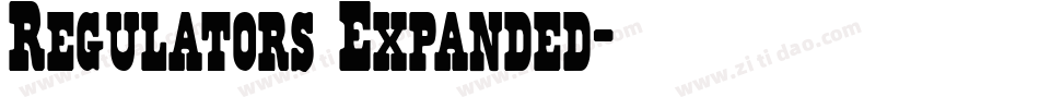 Regulators Expanded字体转换